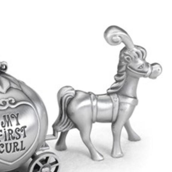 Pewter Finish Fairy Tale coach Tooth And Curl Box - Picture 2 of 4